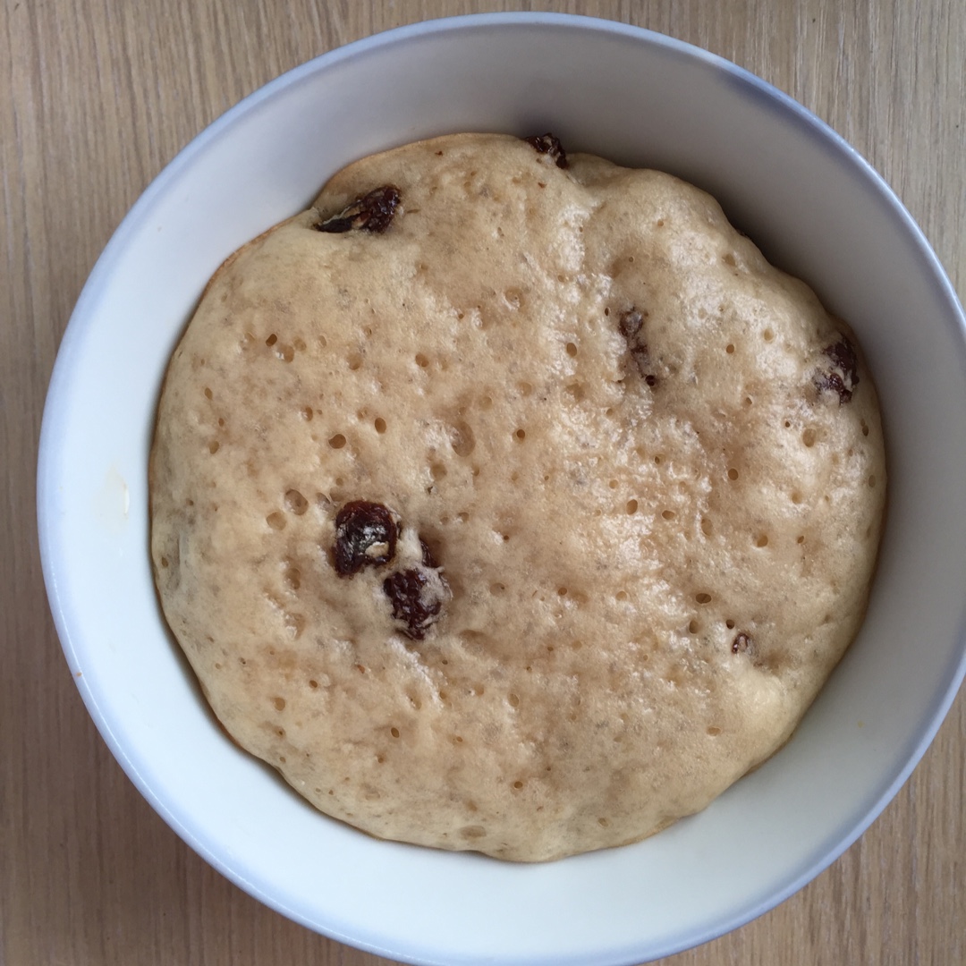 不用揉面，简单易做的——蔓越莓发糕