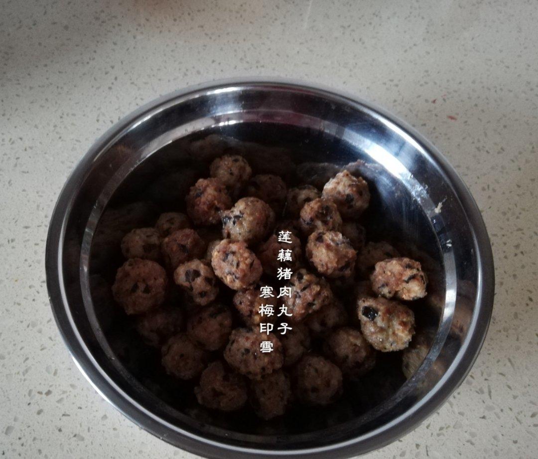 炸莲藕猪肉丸子-年味