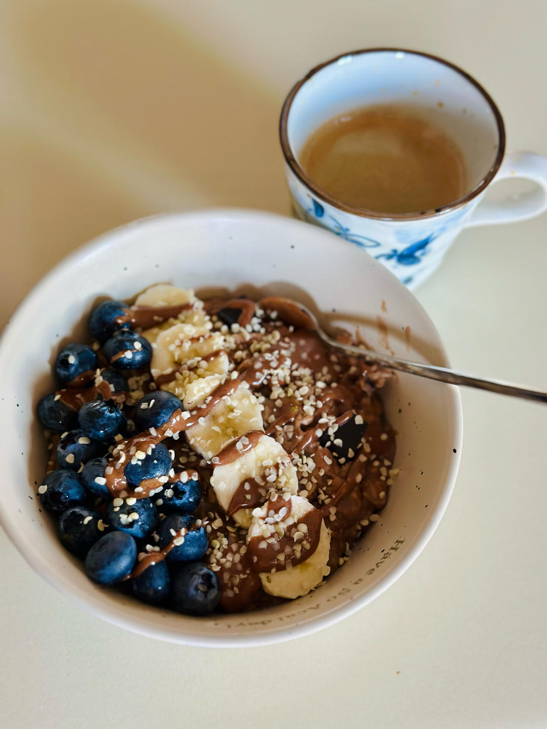 可可香蕉燕麦粥