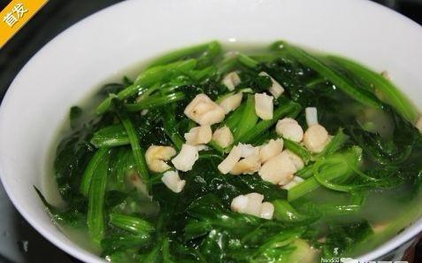 干贝煮菠菜的做法