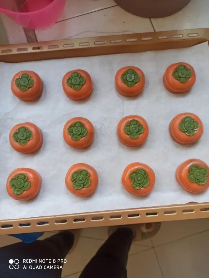 全网独家（原创）柿柿如意—广式金沙奶黄月饼（内附视频做法）