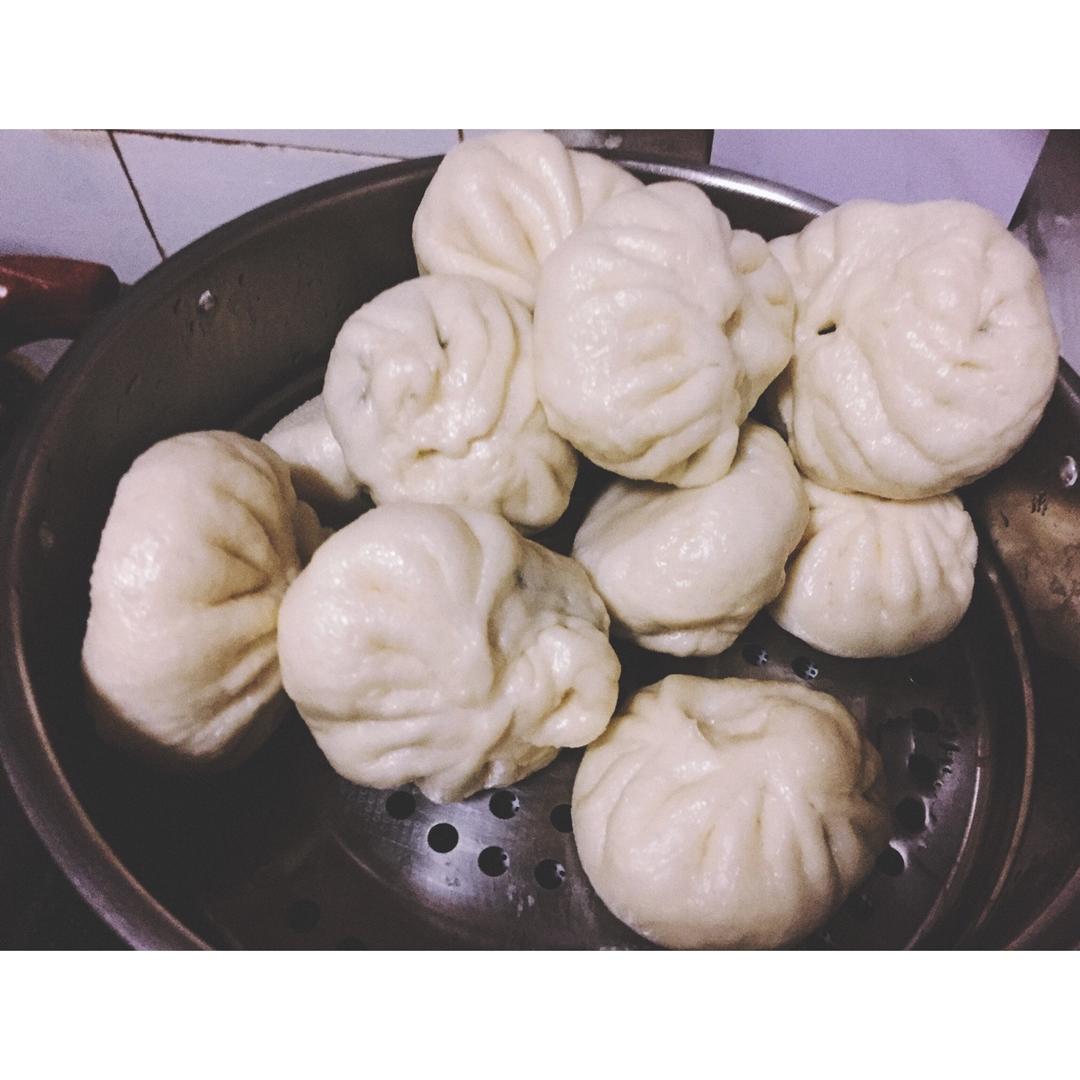 节省一半时间的大包子（另付翠绿菜包子，肉包子，腹黑包子食谱）