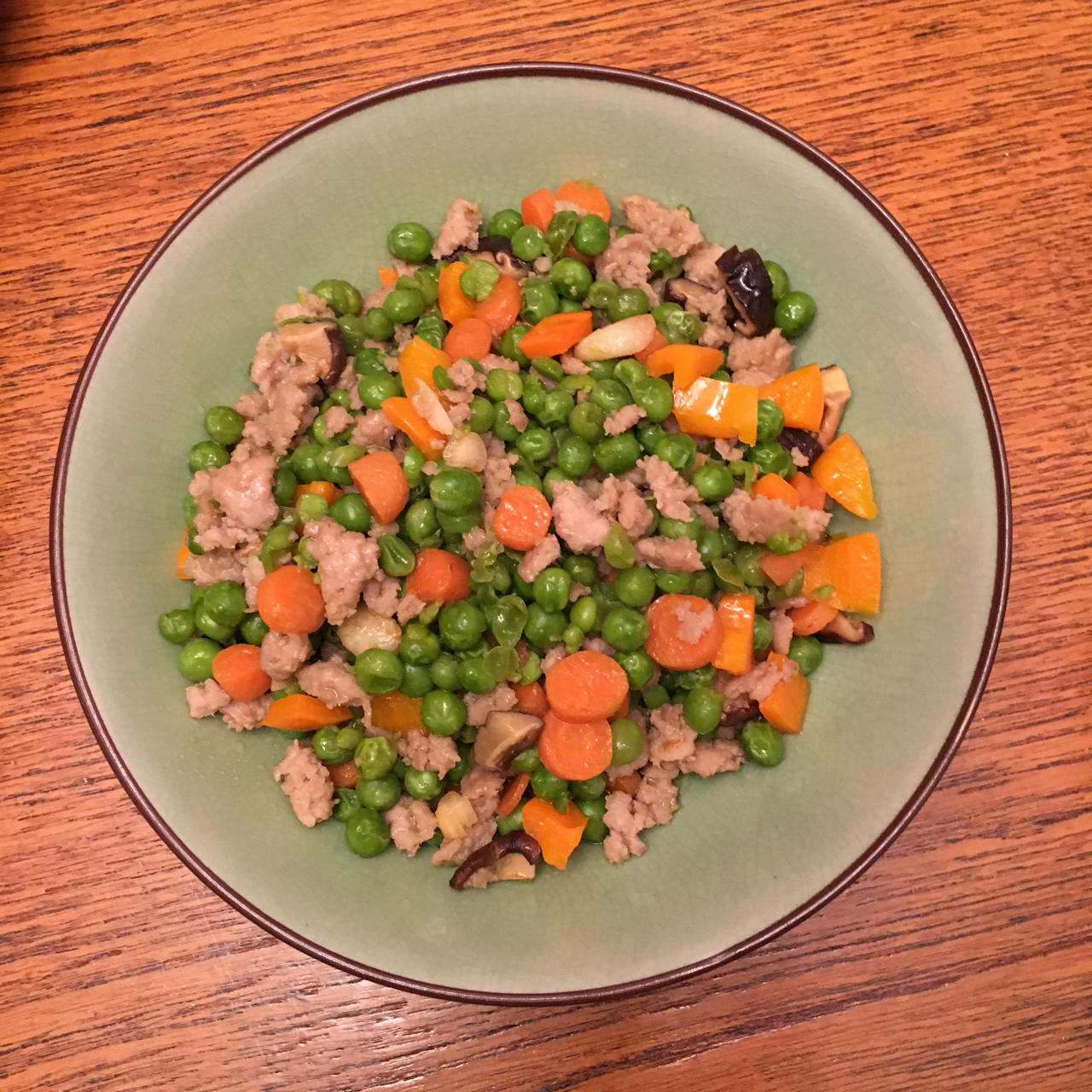 豌豆炒肉末