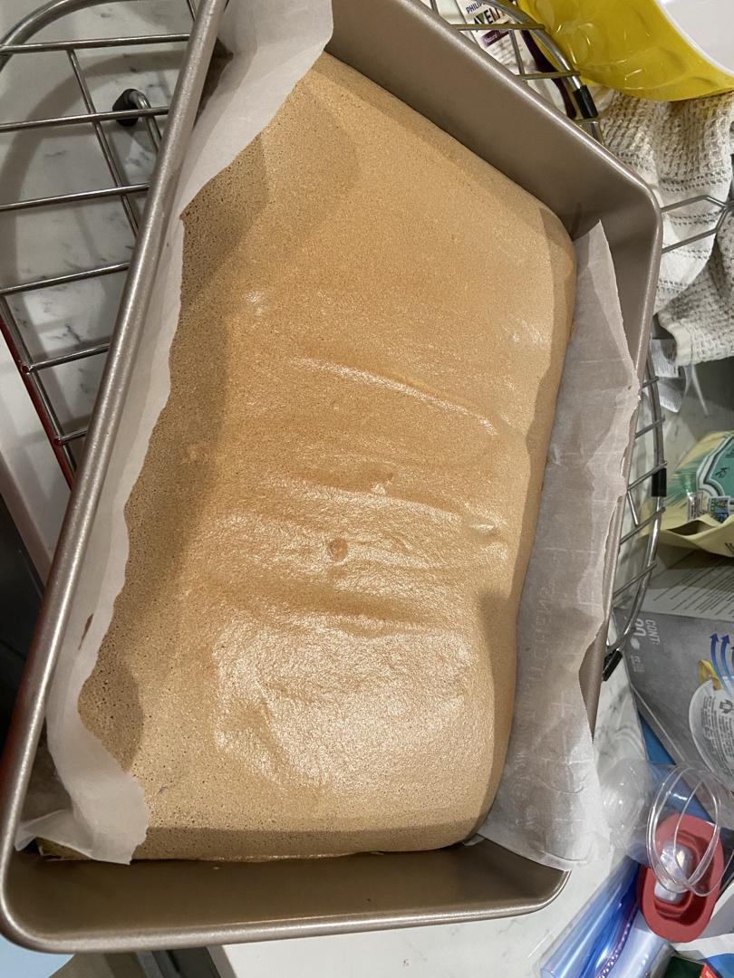几分甜提拉米苏奶冻卷/不消泡不开裂摩卡蛋糕胚+冷萃咖啡奶冻+马斯卡彭奶油/烘焙视频蛋糕篇8「薄卷」