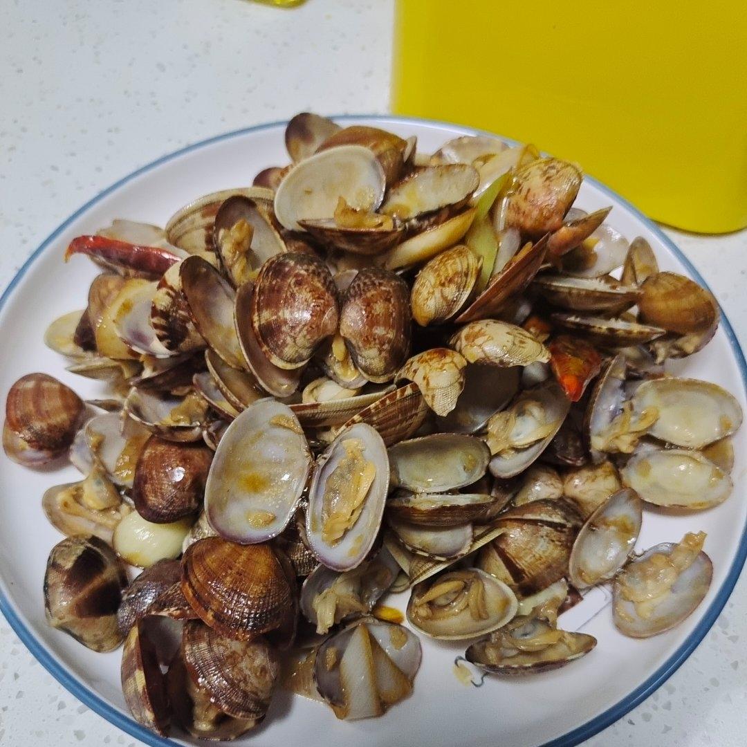 爆炒花甲（保留鲜味，不焯水的做法）