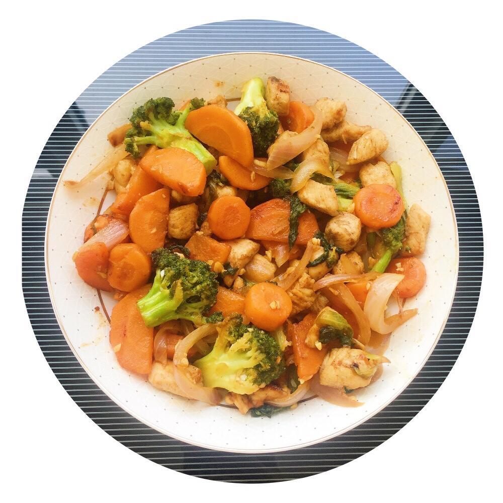 低卡瘦身餐 蒜香鸡胸西兰花