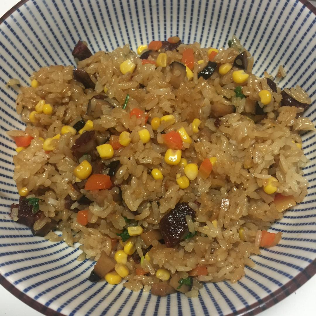 香菇腊肉饭