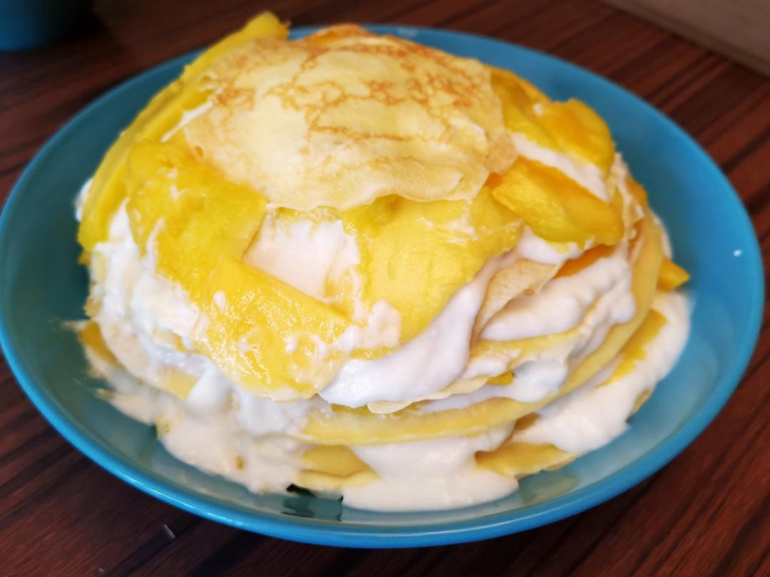 酸奶酪｜芒果千层蛋糕