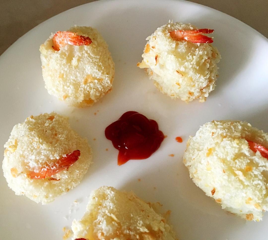 无油健康烤虾球