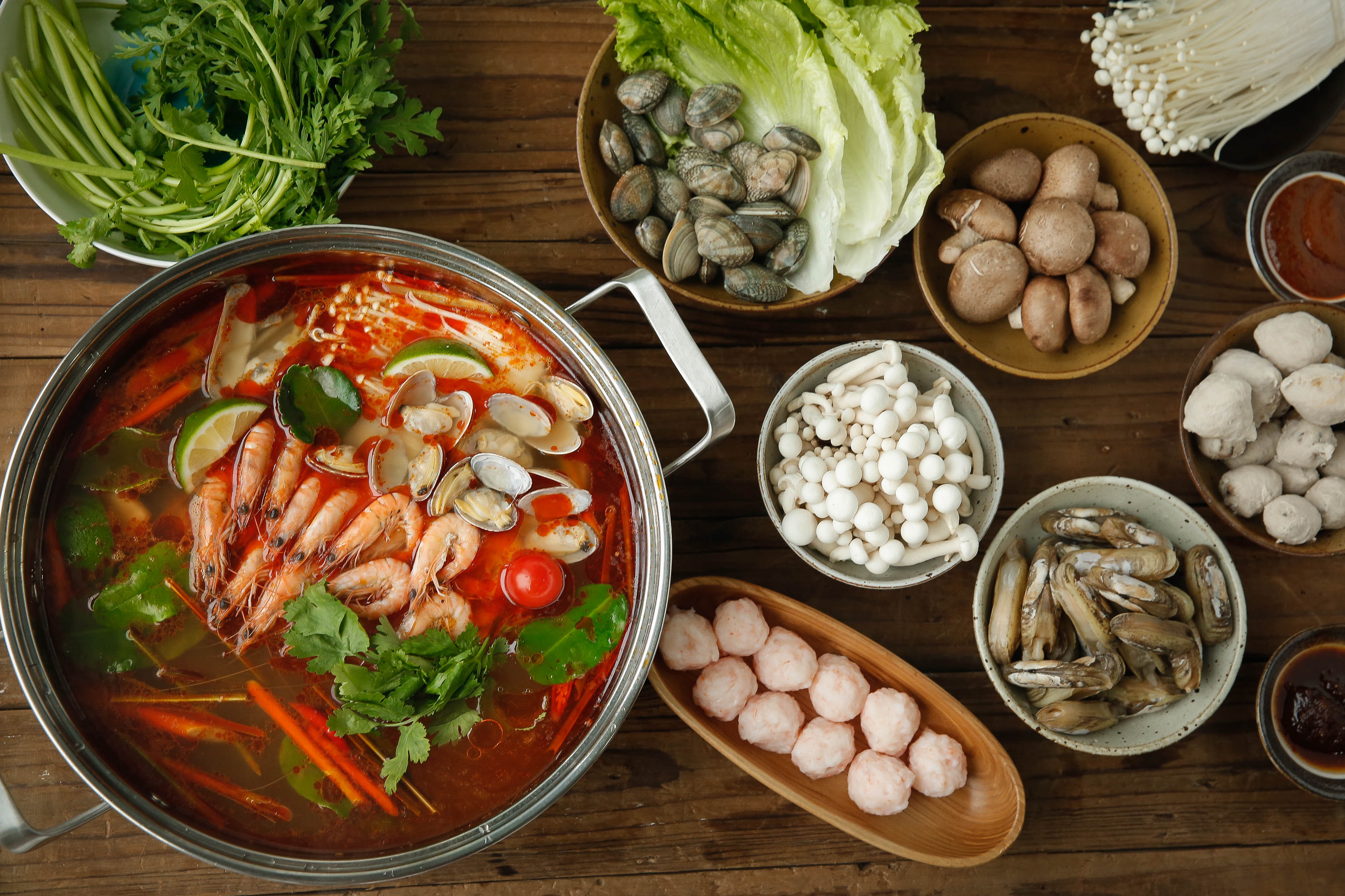 海鲜火锅——冬阴功口味的做法