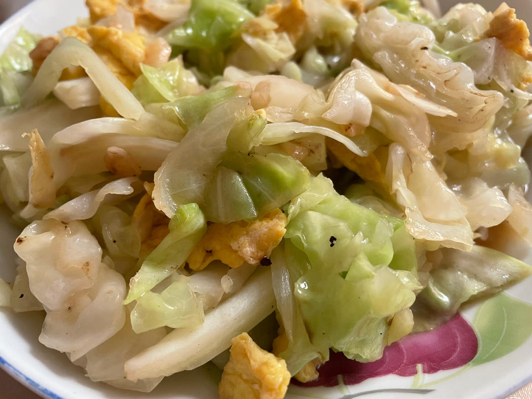 🔥巨美味，低脂低卡的包菜炒鸡蛋，好吃不胖
