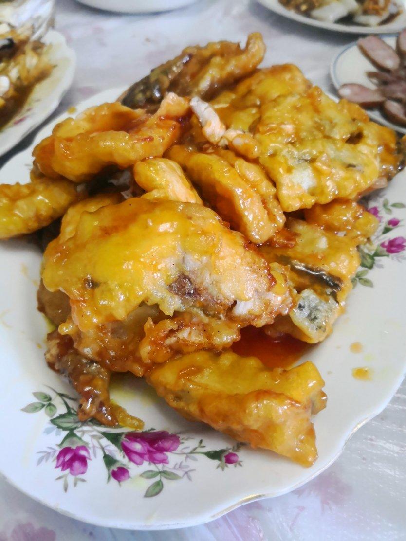 猫老绿做的锅包鱼