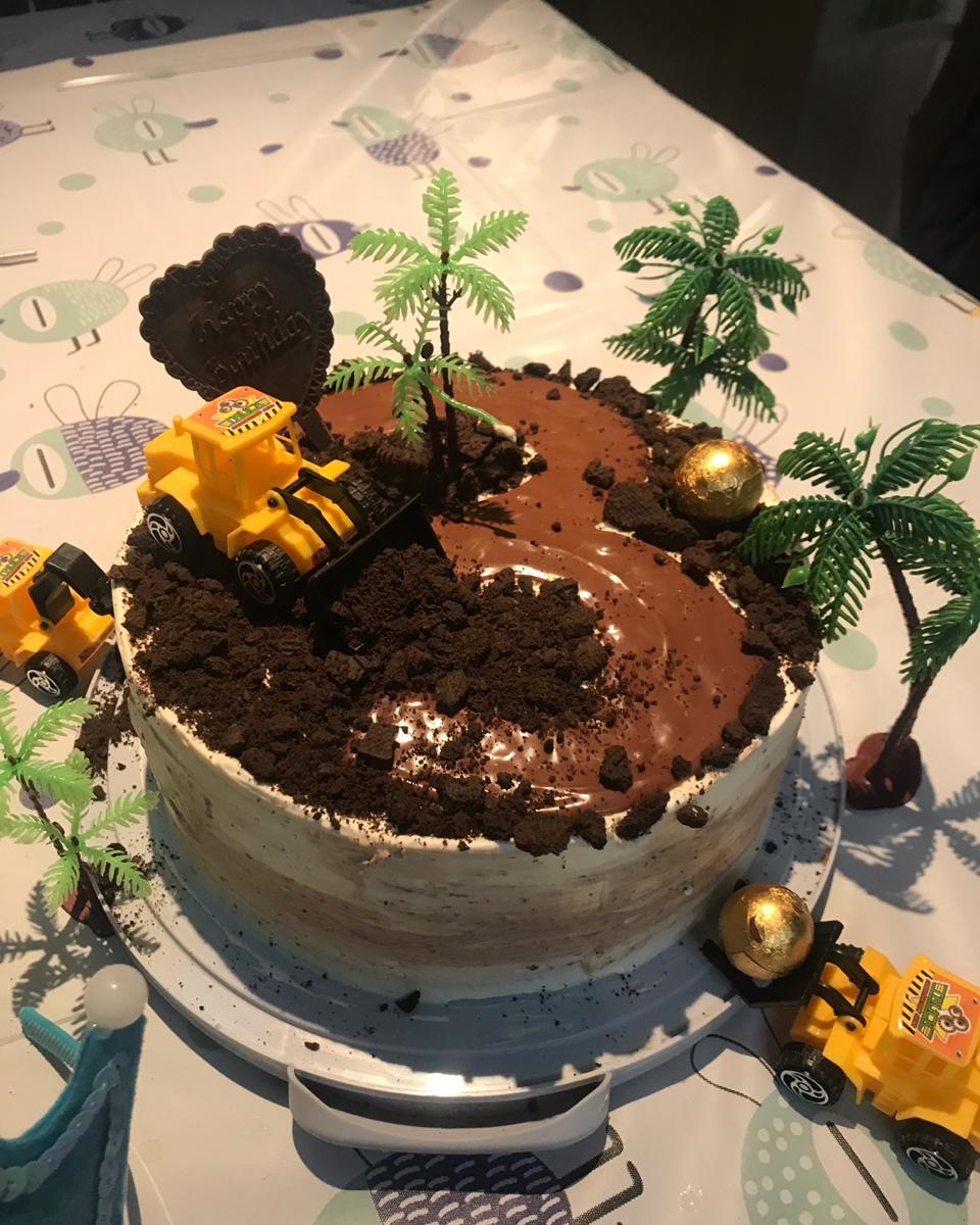 工程车生日蛋糕