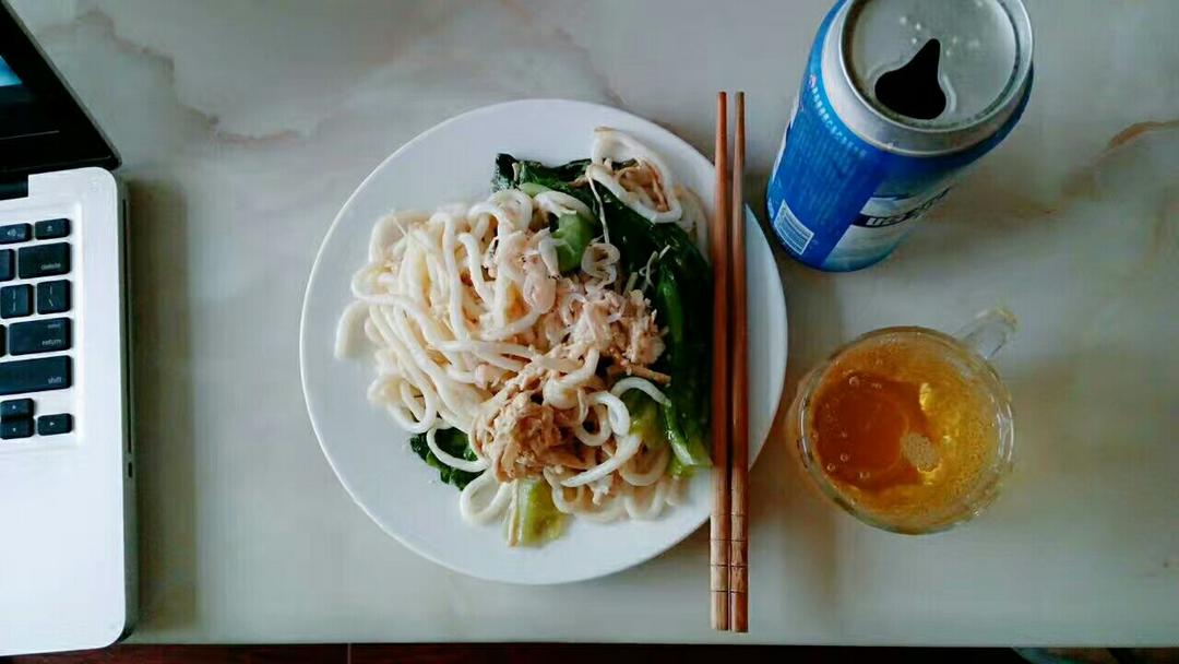 什锦炒乌冬面