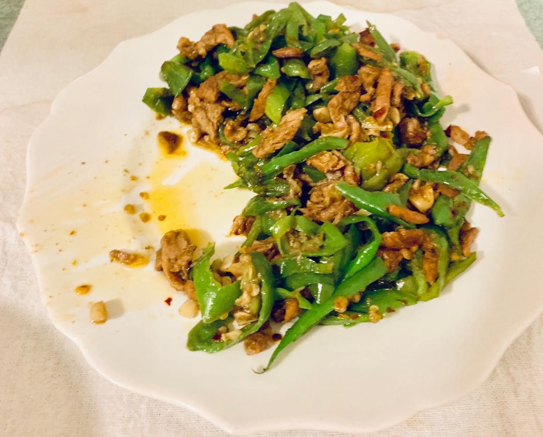 孜然青椒炒肉