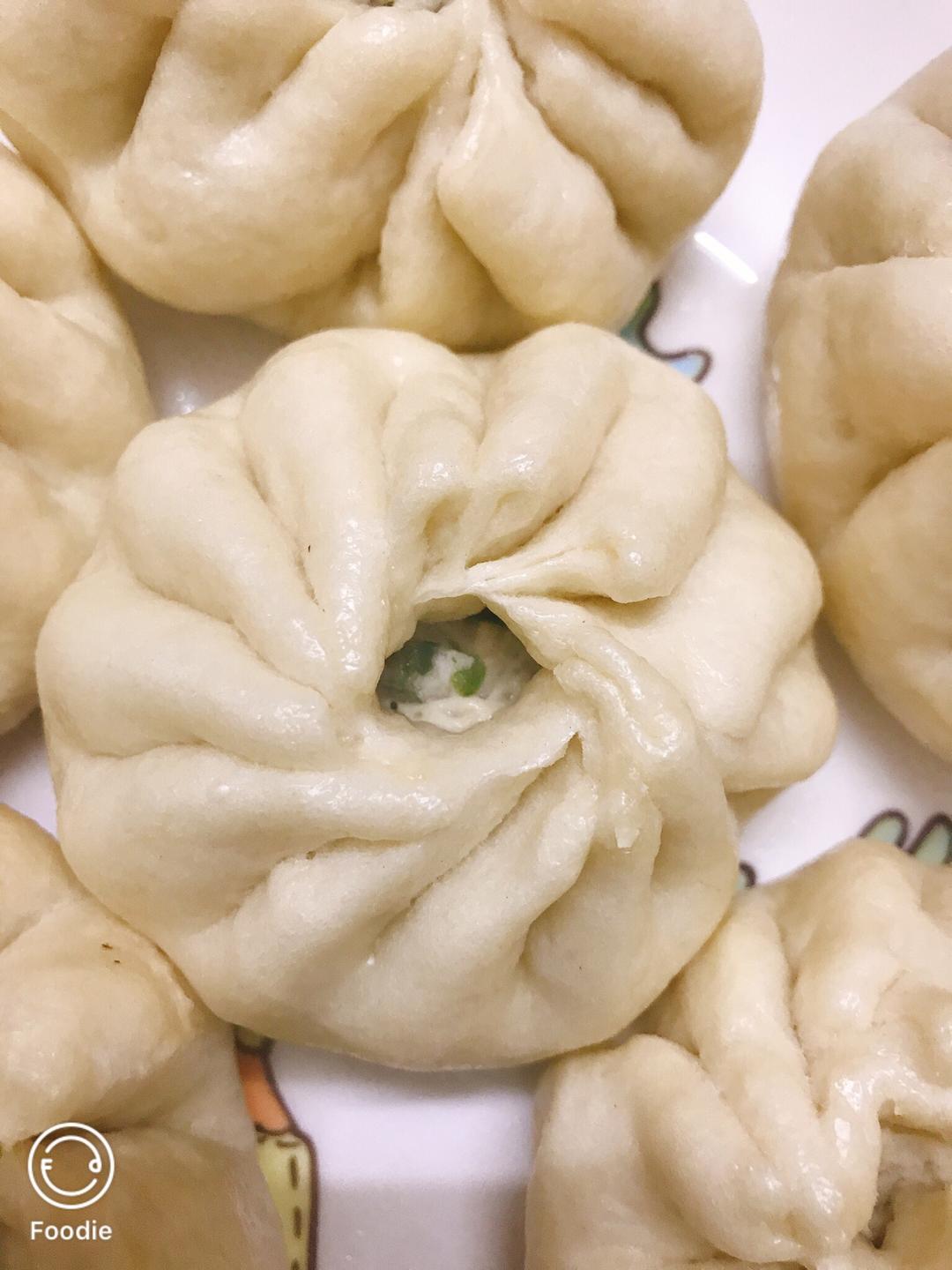 面皮超有嚼劲的肉包子(o^^o)