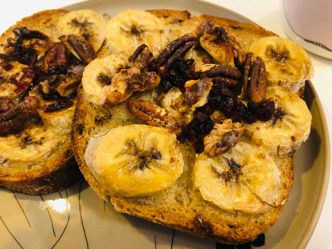 好吃到哭的香蕉烤吐司❗️酥脆香甜❗️零失败❗️