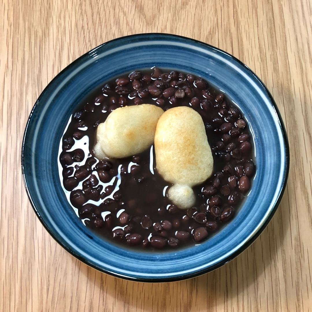 烤年糕红豆汤