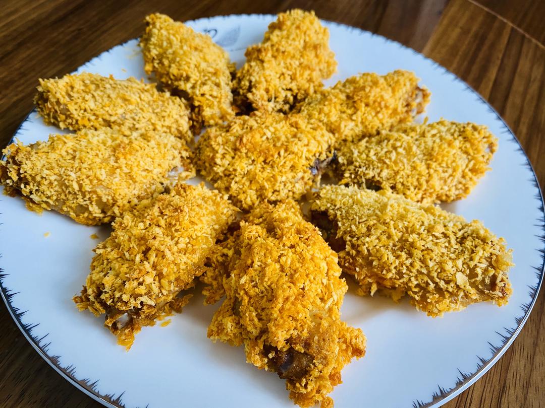 新手入门烤鸡翅（面包糠）