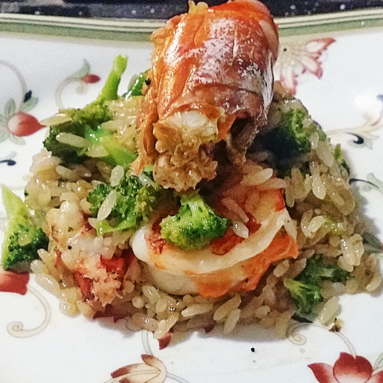 鲜蔬虾仁risotto