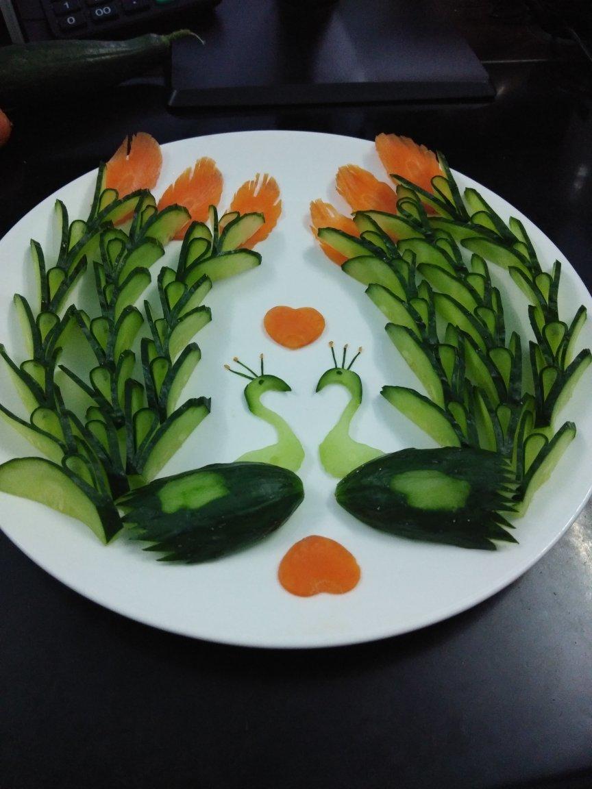 创意菜凤凰黄瓜拼盘的全部作品