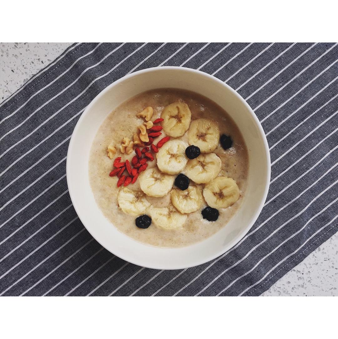 黄豆粉香蕉燕麦粥
