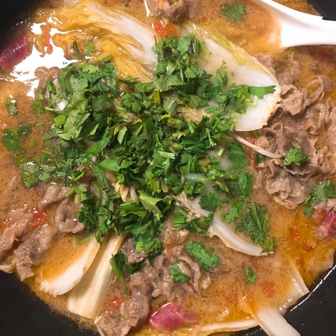 番茄土豆肥牛锅