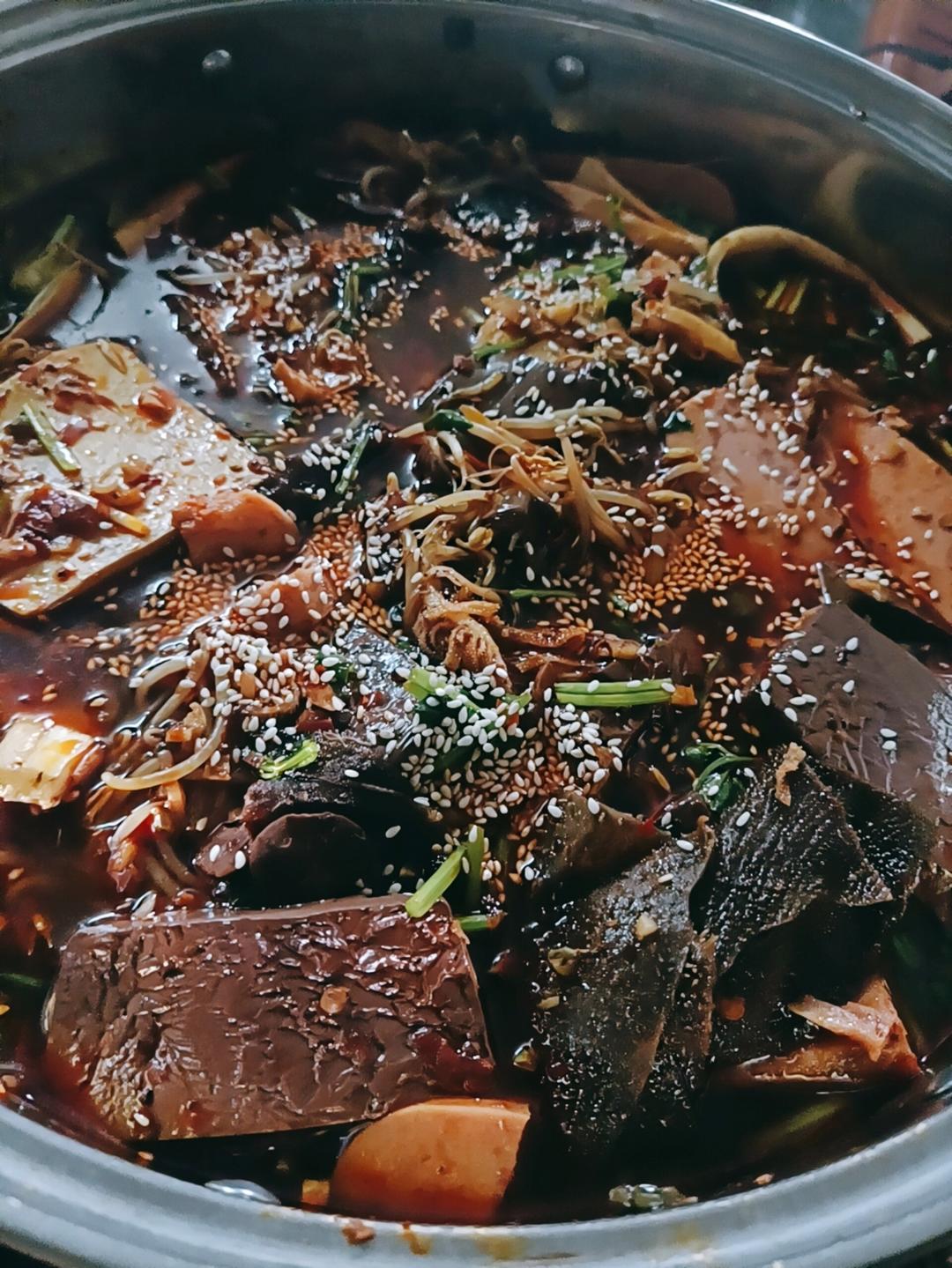 家常毛血旺