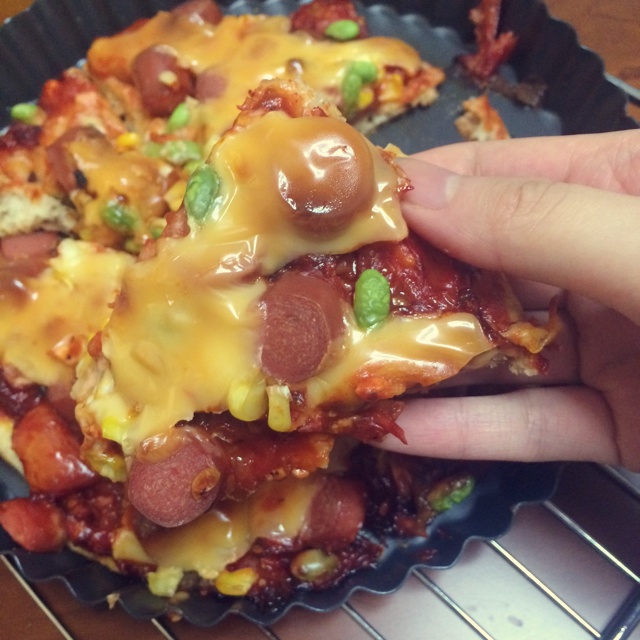 夏威夷pizza（附饼底冷冻法）