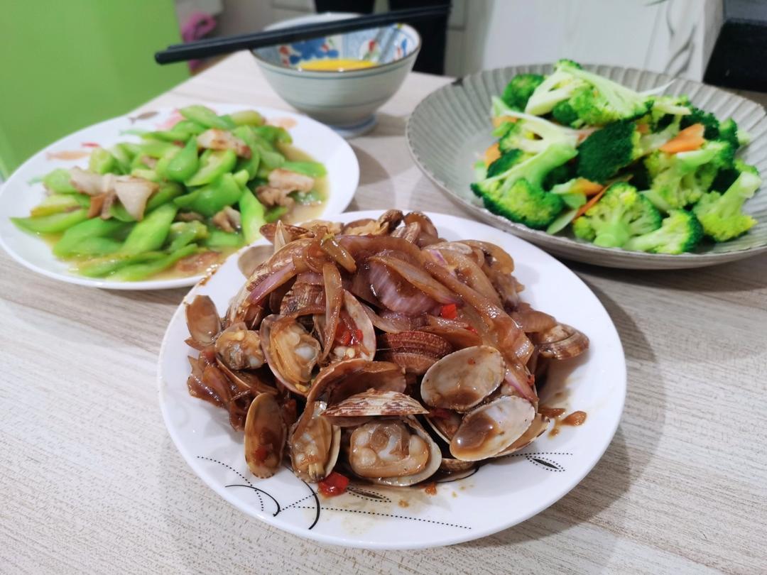 爆炒花蛤