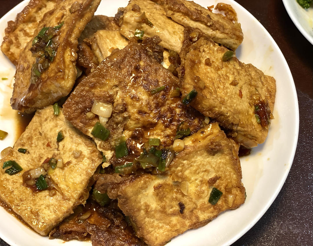 蒜香煎豆腐 炒鸡无敌美味