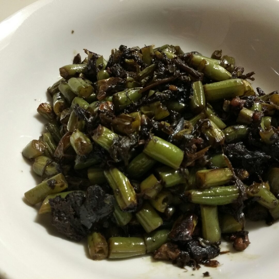 榄菜肉末四季豆