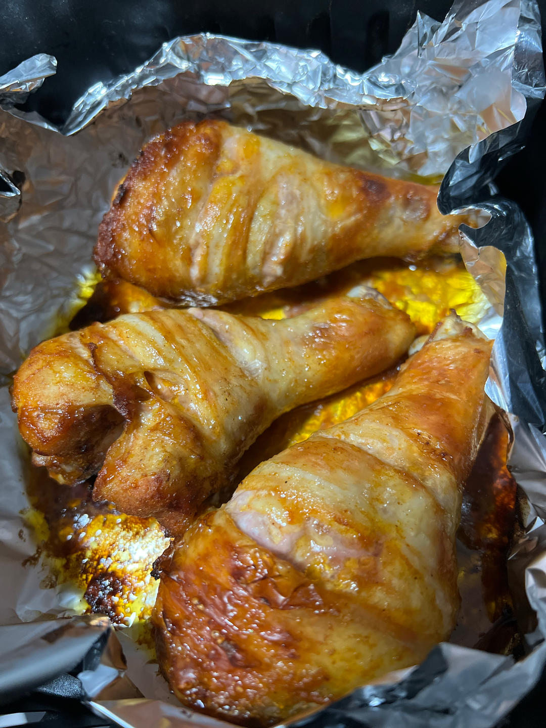 超简单的空气炸锅烤鸡腿