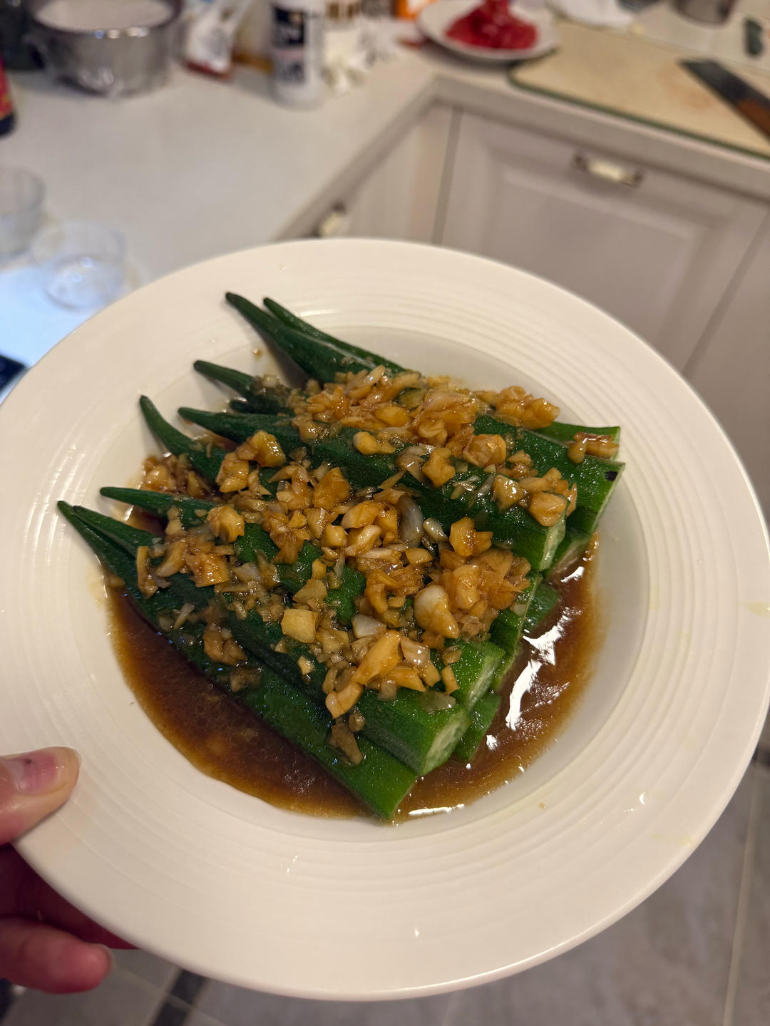 蒜蓉秋葵