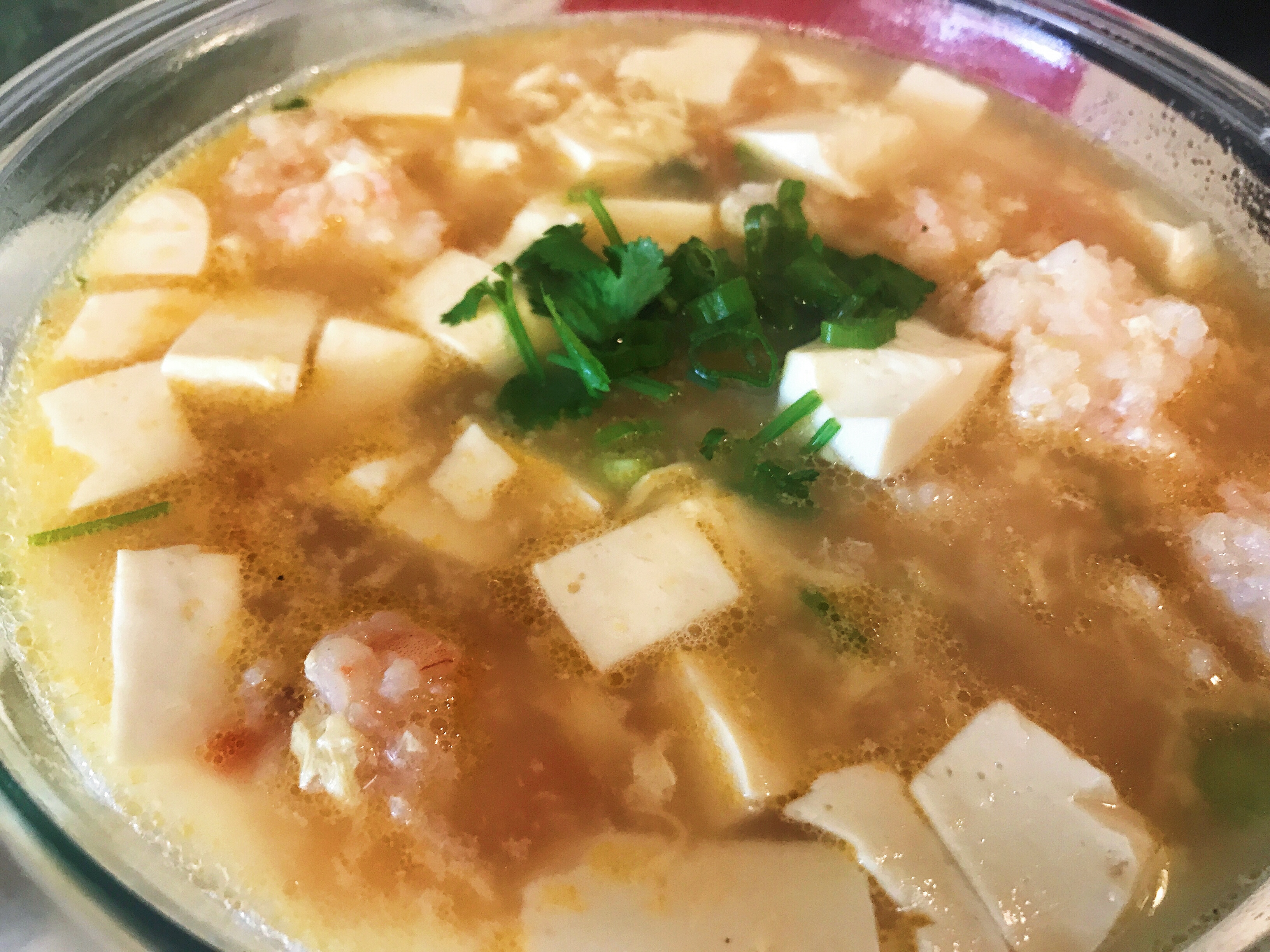 虾滑豆腐煲，清淡的美味，弹牙顺滑，每一滴汤汁都鲜美的做法