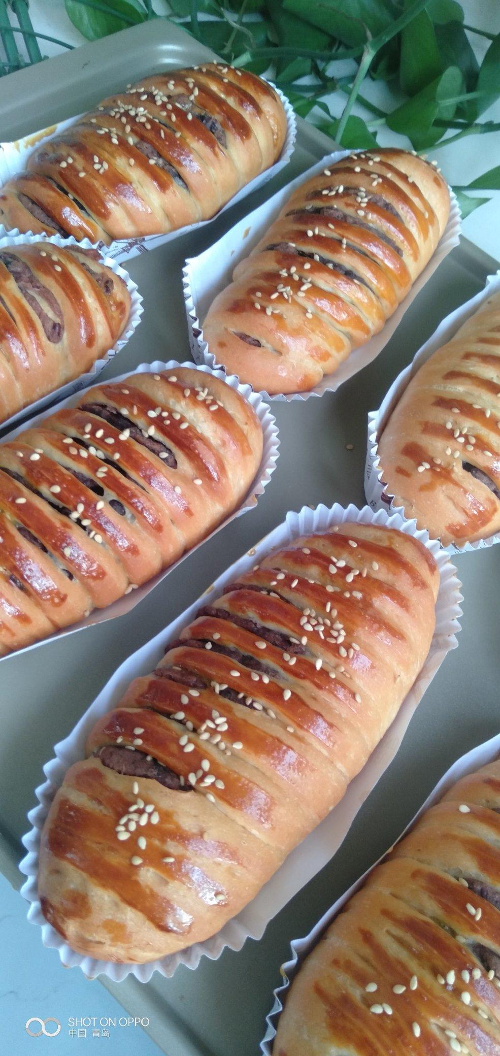 豆沙造型小面包