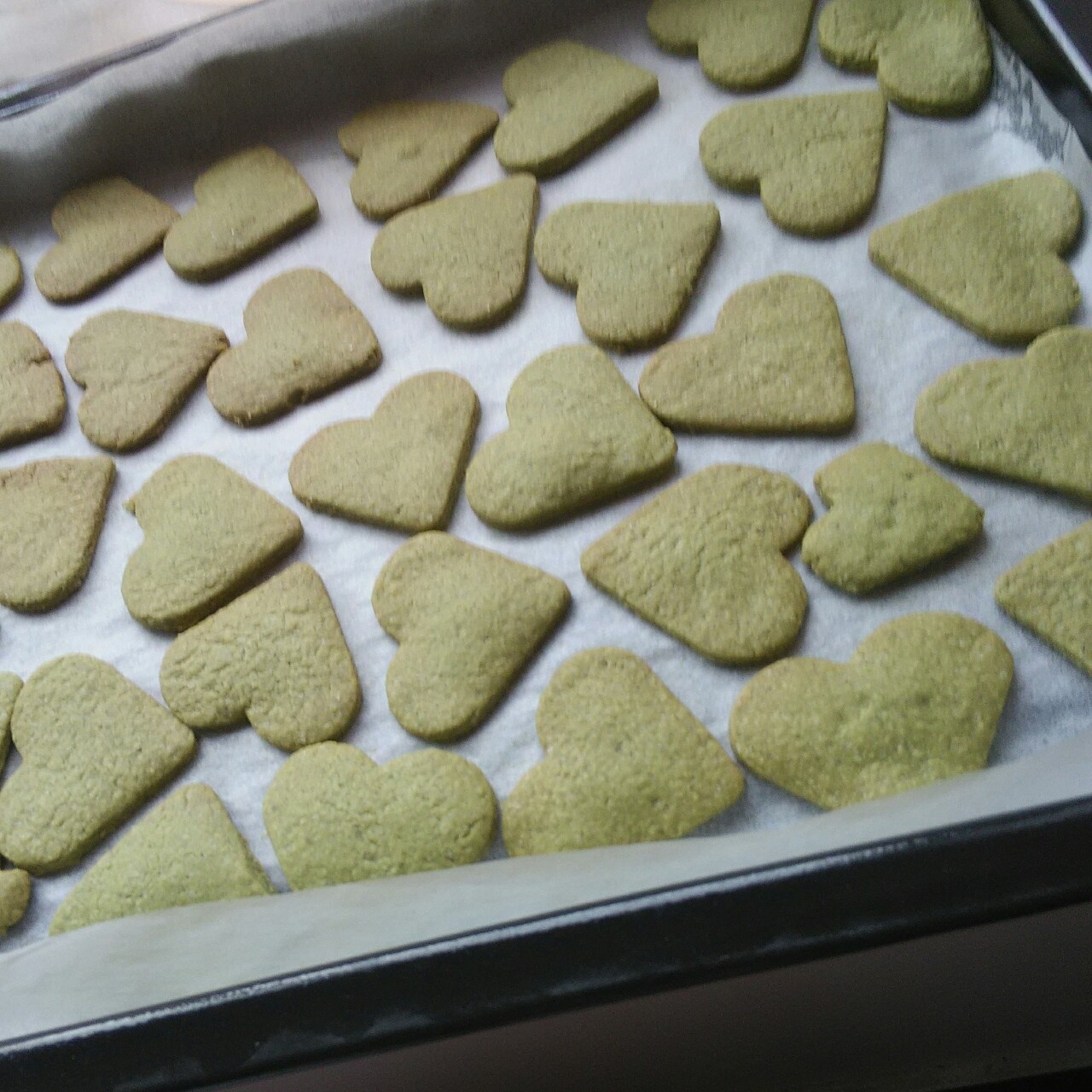 心形抹茶饼干