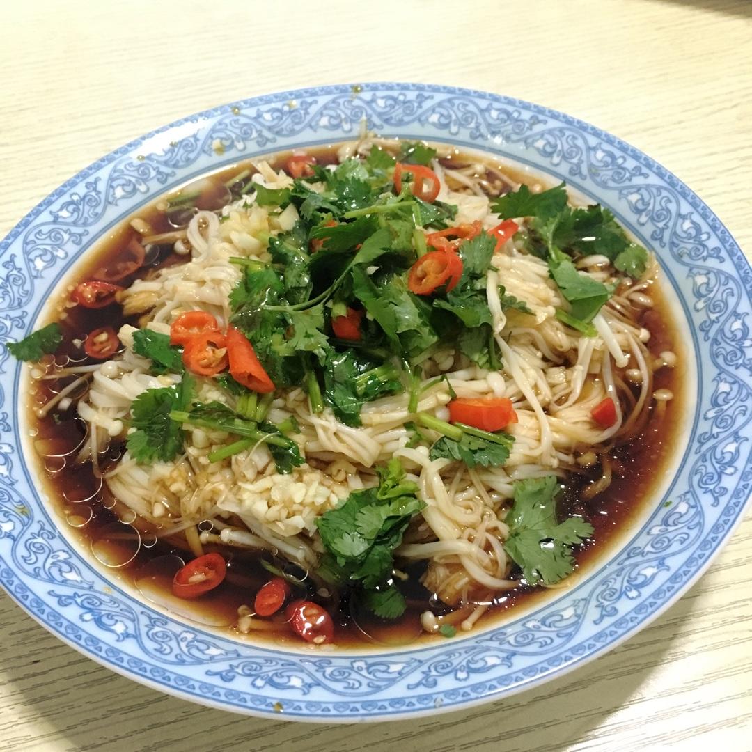 凉拌金针菇