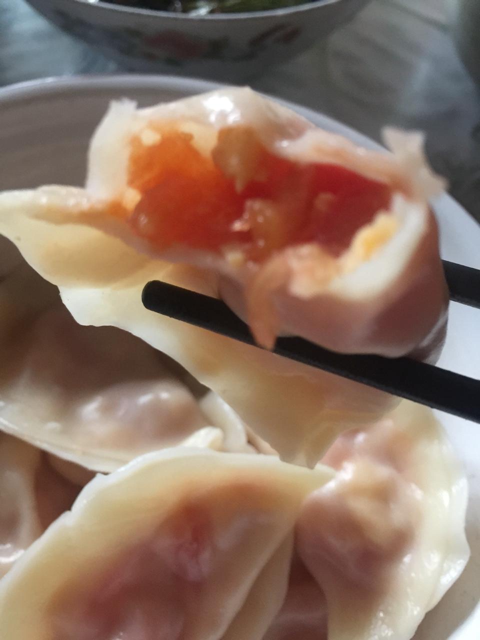 西红柿鸡蛋馅饺子