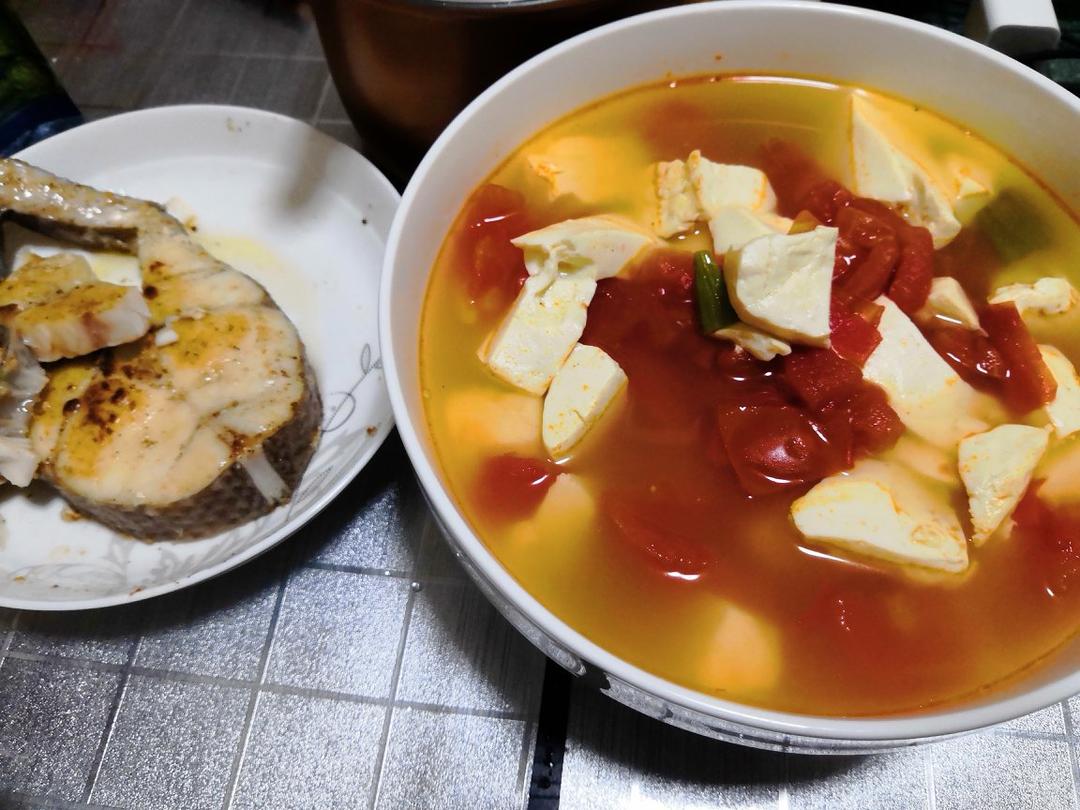 番茄豆腐汤