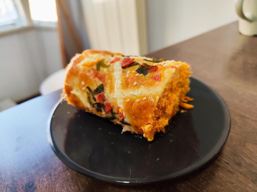 复刻面包店爆款「香葱肉松面包卷」在家就能轻松做