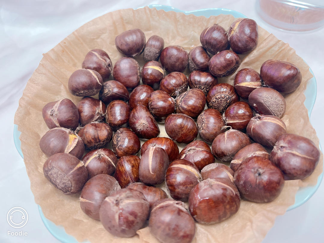 空气炸锅板栗超简单（无需手动开口）