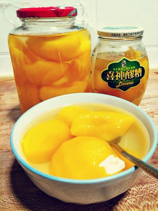 自制黄桃罐头
