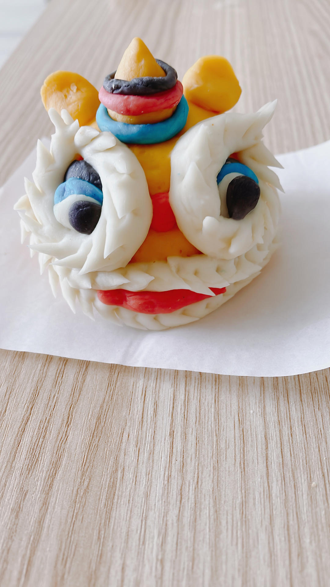 醒狮卡通馒头贺新年