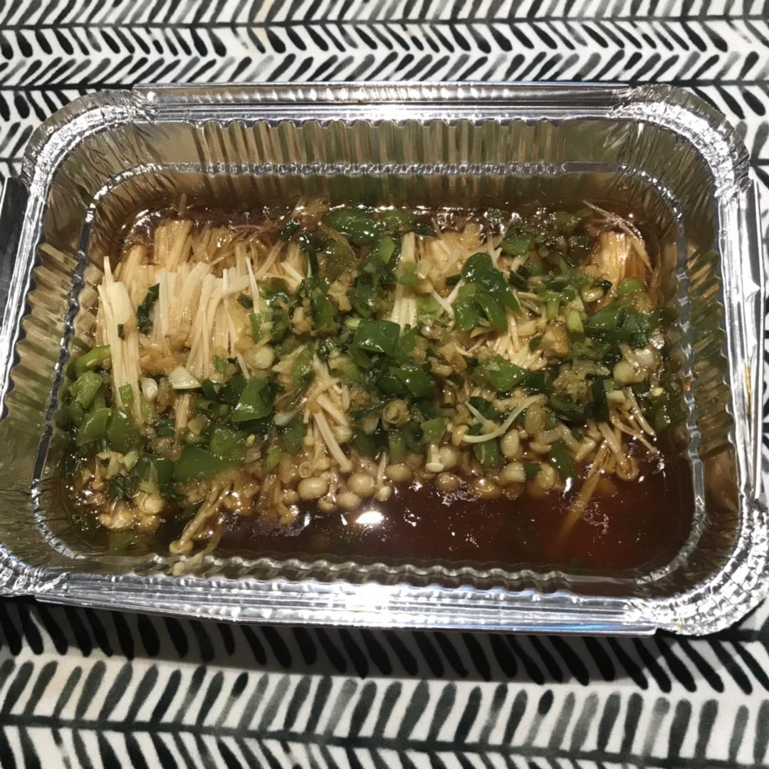 蒜蓉蒸金针菇