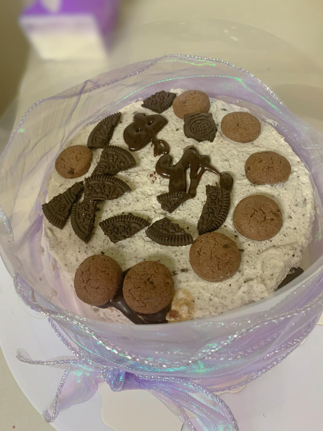 🔥奥利奥咸奶油淋面生日蛋糕（八寸）