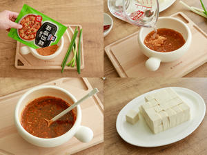 麻婆豆腐盖浇饭的做法 步骤2