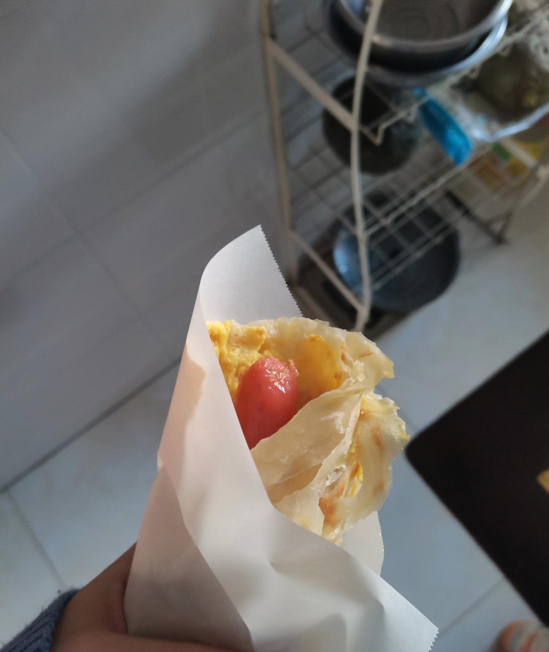 三分钟就可以做好孩子的早餐（手抓饼）