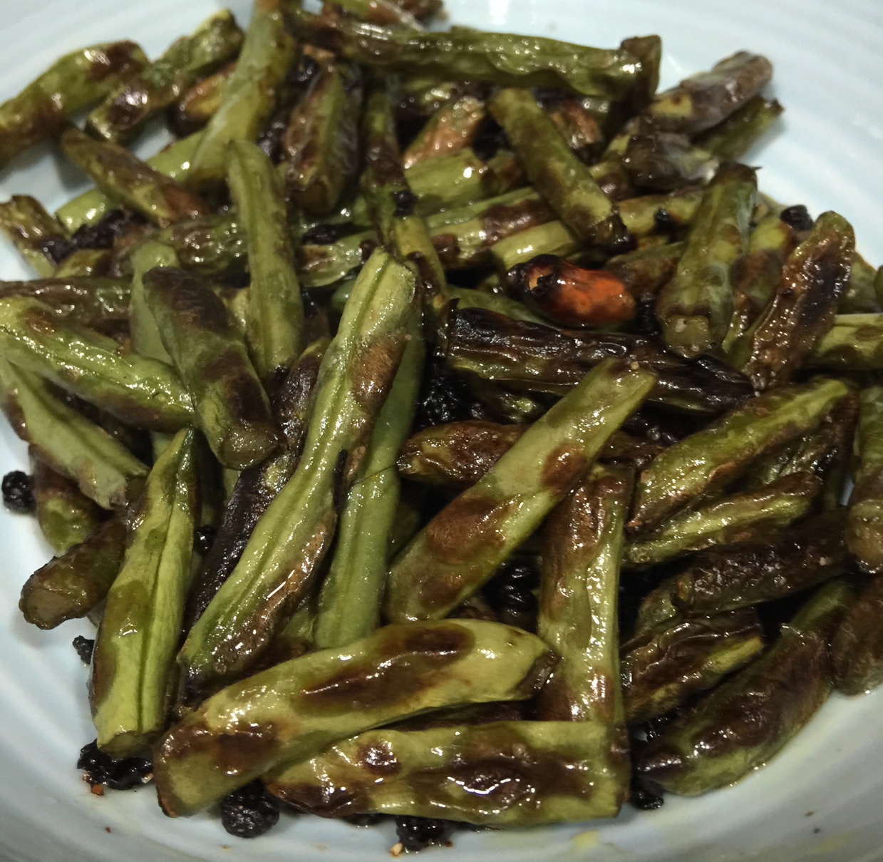 省时少油的干煸四季豆