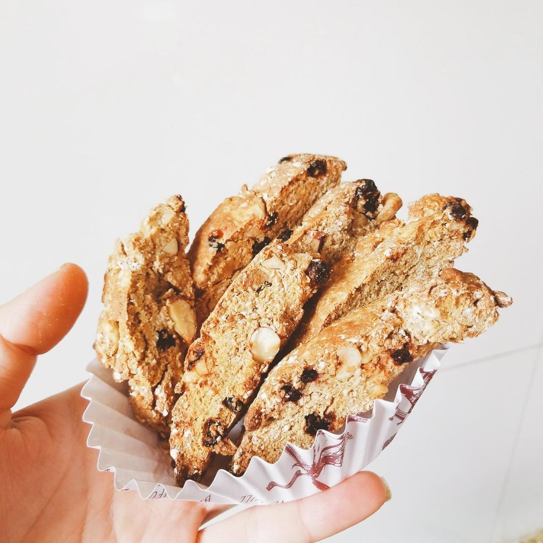 【健康零食】燕麦坚果意式脆饼